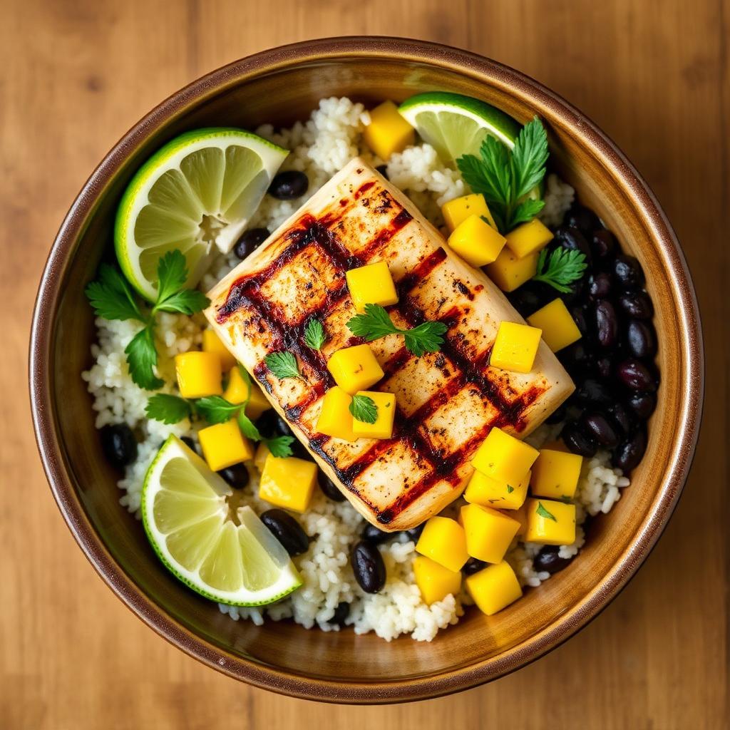 Halibut & Mango Bowl
